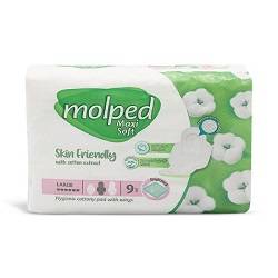 مولپد نواربهداشتی کلاسیک پنبه ای بزرگ 9عددی